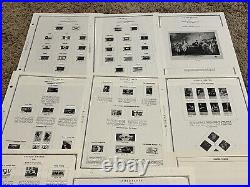 Lot Of Empty United States Harris Album Pages, Some Hinge Remnants No Stamps