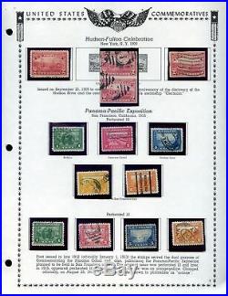 Lot of 50 U. S. Used Exposition Stamps on Pages Scott Range 230 404 #141538 X