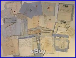 Maritime Business Archive Ship Captain Letters Salem Ma Africa CIVIL War Stamps