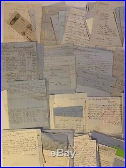 Maritime Business Archive Ship Captain Letters Salem Ma Africa CIVIL War Stamps