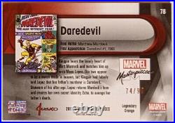 Marvel Masterpieces (Upper Deck, 2016) DAREDEVIL Legendary Orange Parallel /99