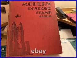 Modern Postage Stamp Album Jan 1948, c 1500 Stamps Unchecked And Unvalued