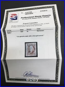 Momen US Stamps #1 Used SUPERB PSE Cert LOT #87589