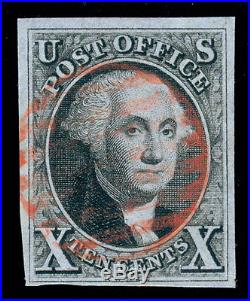Momen US Stamps #2 USED FAULT-FREE PSE CERT