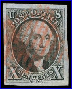 Momen US Stamps #2 Used PSE Graded XF-SUP 95