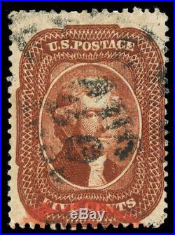 Momen US Stamps #28A Used Indian Red PF Cert