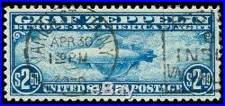 Momen US Stamps #C15 Graf Zeppelin Used XF