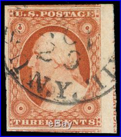 Momen Us Stamps #10a 3 Lines Cut Var. Imprint Used Pse Graded Cert Xf-sup 95
