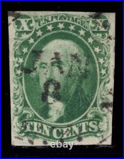 Momen Us Stamps #16 Recut At Top & Bottom Imperf Used Lot #82702
