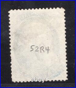 Momen Us Stamps #22 52r4 Plate 4 Used Lot #76484