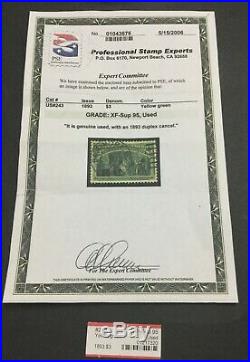 Momen Us Stamps #243 Used Pse Graded Cert Xf-sup 95