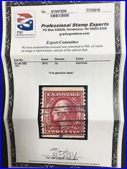 Momen Us Stamps #388 Genuine Used Pse Certificate