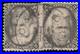 Momen Us Stamps #73 2 Singles Used Railroad Scarce Cancel Lot #90156 Momen Us Stamps #73 2 Singles Used Railroad Scarce Cancel Lot #90156
