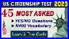 New Most Asked N 400 Vocabulary U0026 N 400 Yes No Questions For Us Citizenship Interview And Test 2023