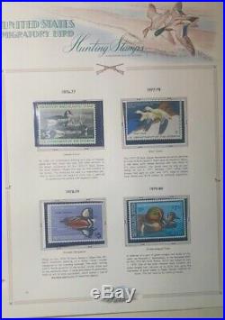 Nice Duck Stamp Collection (43) On Ace Pages, 1944-92, Used, Mng, Mnh, Cat $1097