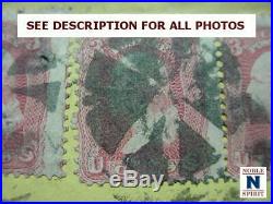 NobleSpirit Spectacular US No. 64a Pigeon Blood Pink 5x Used On Cover =$25,000