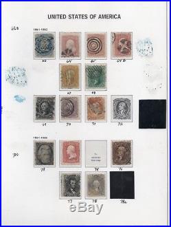 Old Used Collection of US States Stamps (Scott 63 78) 6 Scans 14 Stamps