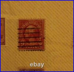 Old Vintage US GEORGE WASHINGTON 2c Red STAMP Used Unchecked