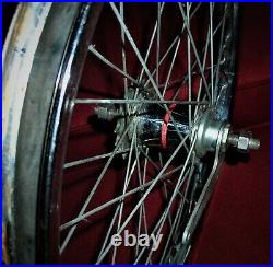 Original 1963 64 Schwinn Stingray 36 Hole Center Stamped 20 S-2 Red Band Wheel