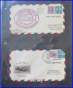 Original ZEPPELIN Collection! 1930s Album with RARE Postal History USS Macon Akron