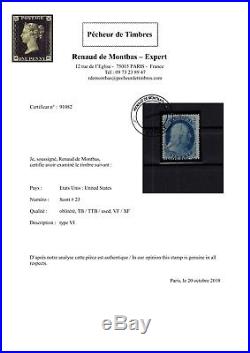 P91082/ United States Scott # 23 Obl / Used Certificate 900