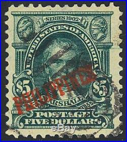 PHILIPPINES 239, RARE USED STAMP WITH PFC XF GEM App