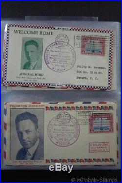 POLAR AIRMAIL Covers USA United States 1920-30's Wilkins Stamp Collection SALE