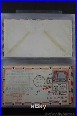 POLAR AIRMAIL Covers USA United States 1920-30's Wilkins Stamp Collection SALE