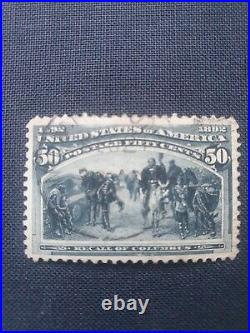 PRICE DROP! 11x US 1893 Columbian Exposition stamps inc. Scott #240. 1c-50c