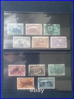 PRICE DROP! 11x US 1893 Columbian Exposition stamps inc. Scott #240. 1c-50c