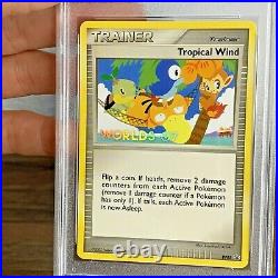 PSA 9 2007 Worlds Trophy Tropical Wind English Promo Pokemon Card Dp05