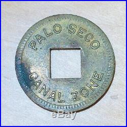 Palo Seco Canal Zone 5 Cents Leper Colony Token Coin 1919 C (21) Rarity Brass