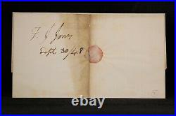 Pennsylvania Pittsburgh 1848 #1 (Four Nice Large Margins) Cover, Red CDS & Grid