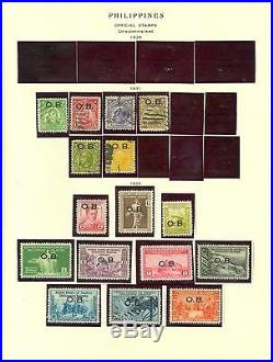 Philippines Collection on Scott Pages 1890 to 1946 Mint and Used Cat $1,617