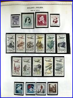 Poland stamps in Minkus Album over 900 Mint & Used 1919-1978