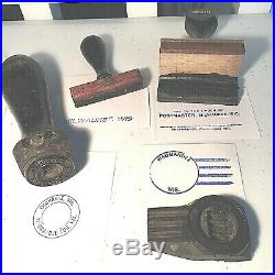 Post Office Vntg Postal Hand Stamps + Postal Items, Extensive Collection From WI