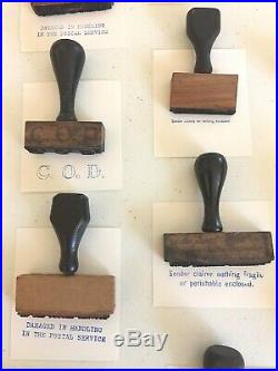 Post Office Vntg Postal Hand Stamps + Postal Items, Extensive Collection From WI