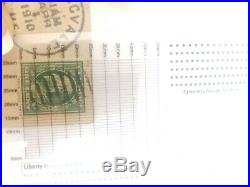 Post stamps 1 Cent Benjamin Franklin Rare/ Perforations Collectible Vintage