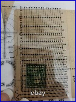 Post stamps Vintage One Cent Benjamin Franklin Rare Perforations Collectible