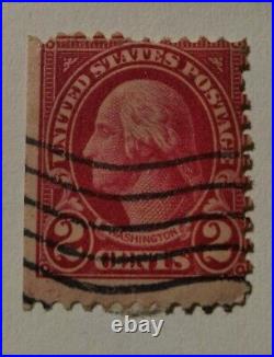 R. A. R. E. George washington red 2 cents stamp $. 02