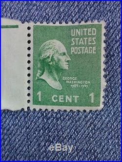 RARE 1 Cent George Washington Green Stamp (Looking Right)