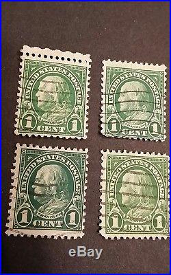 RARE 1 Cent Green Ben Franklin STAMP 1923 Post(Maybe Scott #594 or #596)