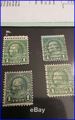 RARE 1 Cent Green Ben Franklin STAMP 1923 Post(Maybe Scott #594 or #596)