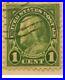 RARE 1 Cent Lime Green Ben Franklin STAMP Postal