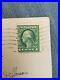 RARE 1915 US 1 Cent Stamp George Washington Off Center On Postcard Used