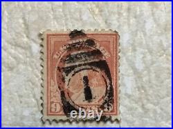RARE Ben Franklin 9 cent 1917 fancy beehive cancellation Stamp Cir lot