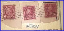 RARE Red Washington 2 Cent Stamp EXCELLENT Condition Lot of 3