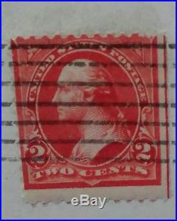 RED LINE 2 CENTS WASHINGTON, beautiful stamp 220c