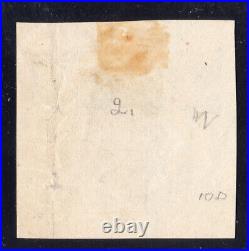 RS10a J. C. Ayer & Co 4c Blue old paper Imperforate private Die medicine stamp