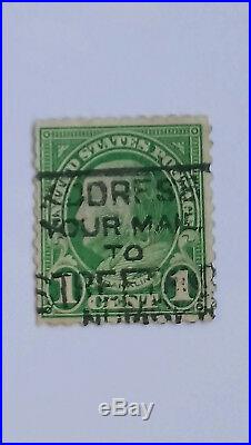Rare 1 Cent Green Benjamin Franklin US Stamp Scott #594 or #596
